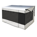 9.5FT XL WINDOW AWNING ROLLER BLUE FADE WHITE WG
