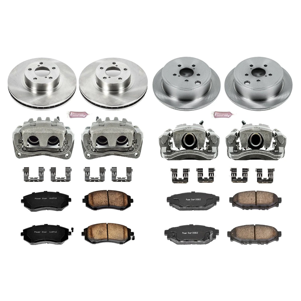 Power Stop 08-10 Subaru Impreza Front & Rear Autospecialty Brake Kit w/Calipers