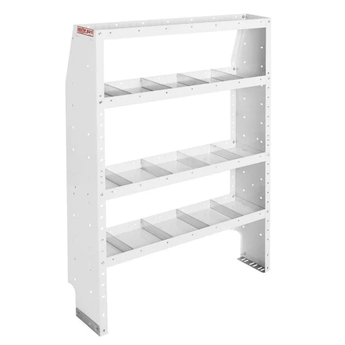 ADJUSTABLE 4 SHELF UNIT 42 IN X 60 IN X 131/2 IN