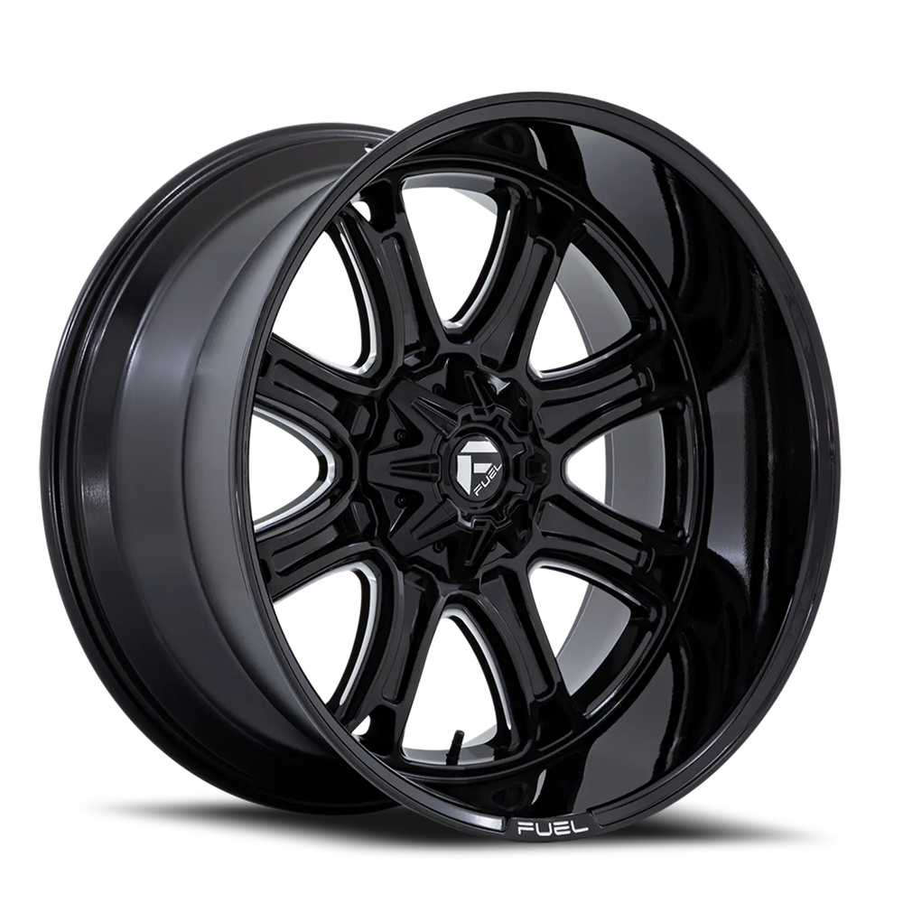 D853 22X9 8X180 G-BLK MILL 1MM