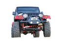 Recovery Front Bumper with Stinger for 1976-1983 Jeep CJ5, 1976-1986 Jeep CJ7, 1997-2006 Jeep Wrangler TJ, 1987-1995 Jeep Wrangler YJ, Textured Black Rampage