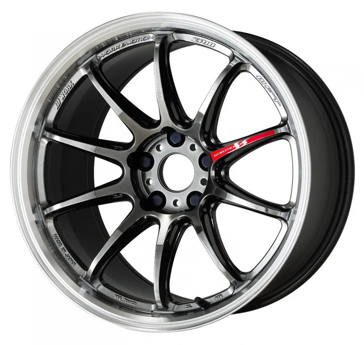 Work Wheels Emotion ZR10 18x9.5 38 5x114.3 (GTKRC) Glim Black Diamond Rim Cut