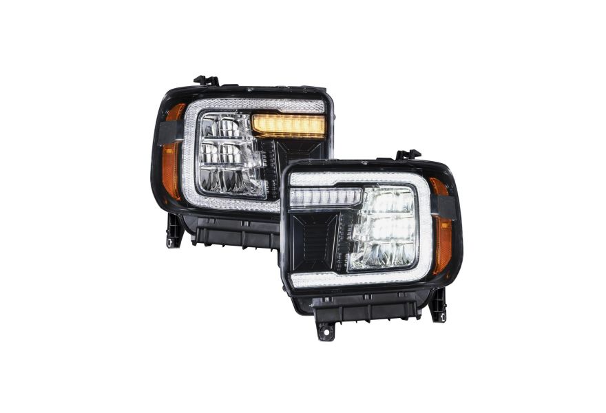 2014 GMC SIERRA LED REFLECTOR HEADLIGHTS (PAIR)