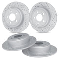 R1 Concepts Brake Rotor- D/S - Silver Fits BMW 750iL