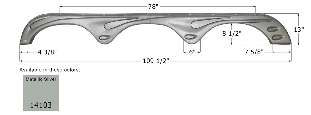 FENDER SKIRT, TRIPLE, FOREST RIVER,