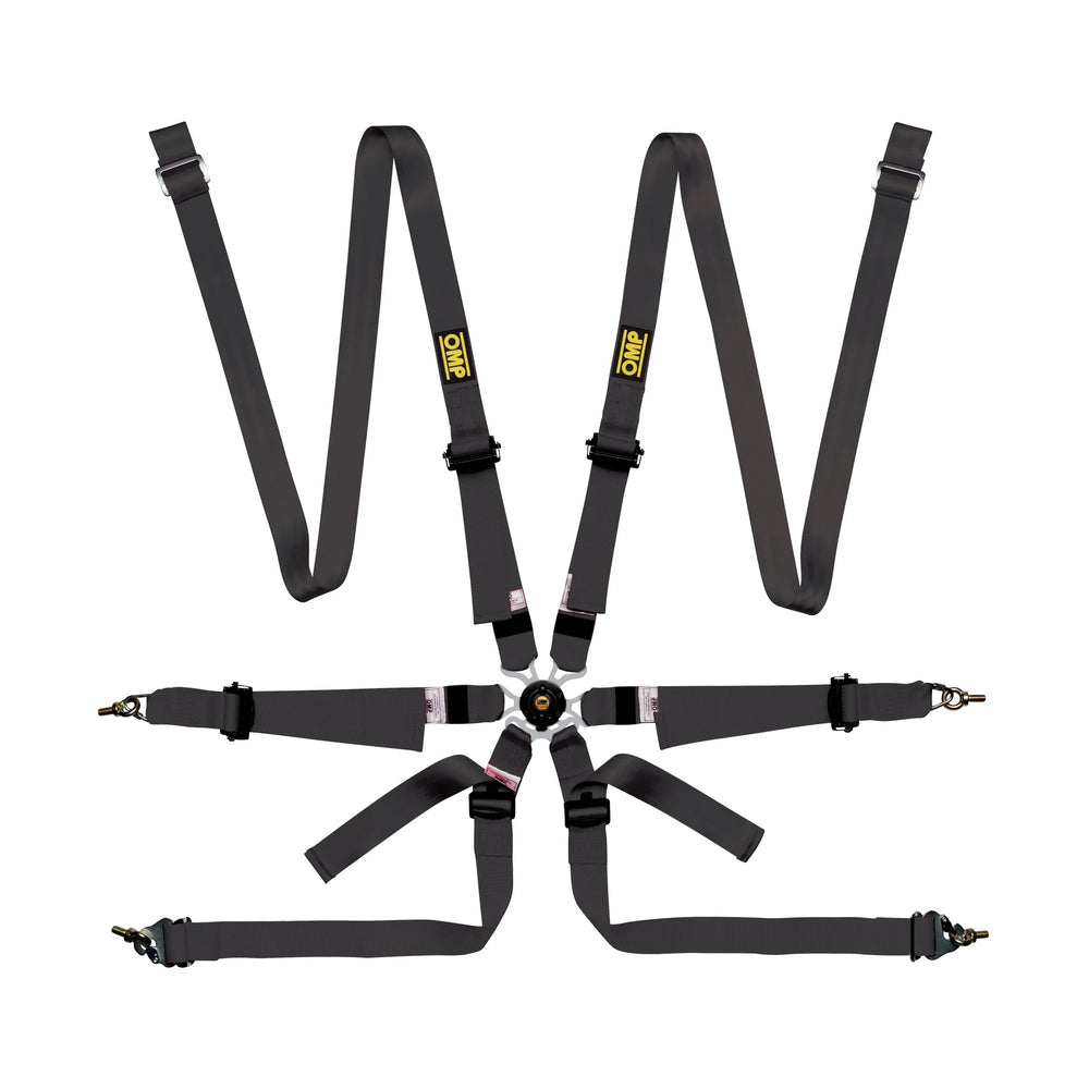 OMP 2in. Versa Endurance Racing Safety Harness- Black