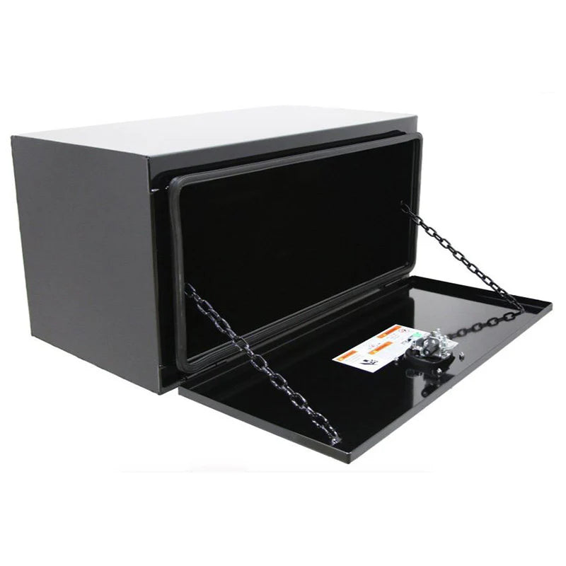 18X18X30 UNDERBODY CARBON STEEL DROP DOWN DOOR TOOLBOX THANDLE BLK