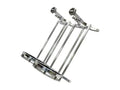 Nitrous Express - Stand up Dual Billet Bottle Bracket for 15lb Bottle (Flat Mount) - 11208SB-15