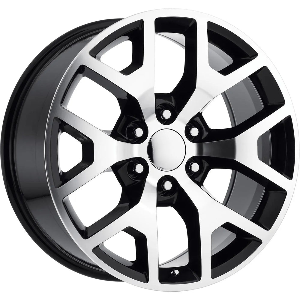 REV WHEELS REPLICA 586 SERIES 26X10 6x139.7/6x5.5 +32MM OS MACH/FACE GLOSS BLACK