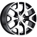 REV WHEELS REPLICA 586 SERIES 26X10 6x139.7/6x5.5 +32MM OS MACH/FACE GLOSS BLACK