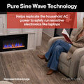 FURRION 1000W PURE SINE WAVE DECK MOUNT INVERTER 115V AC