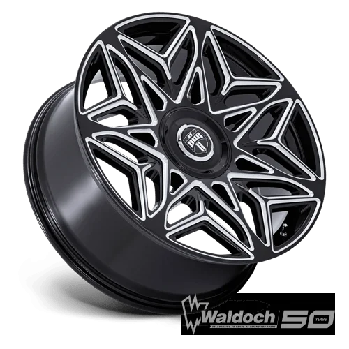 S274 22X9 5X115/120 G-BLK-MILL 38MM