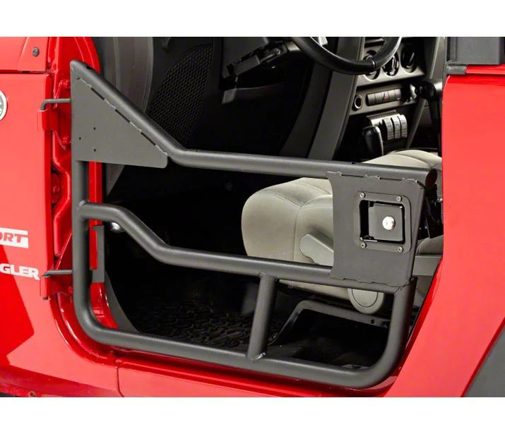 HighRock 4x4 Element Doors; front Black Jeep 07-17 Wrangler 2-Dr 4-Dr; Front doors only