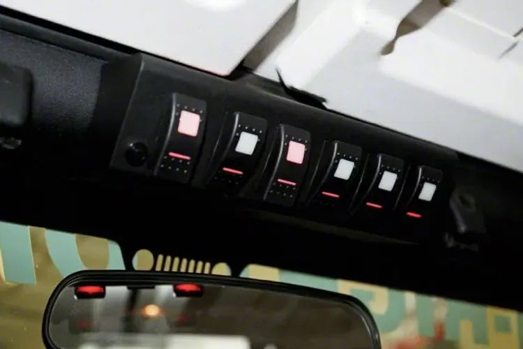 Spod 09-18 Jeep Wrangler JK SourceLT w/ Red LED Switch Panel