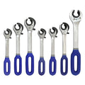 AGS RATCHETING LINE WRENCH SET 7 PC