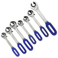 AGS RATCHETING LINE WRENCH SET 7 PC
