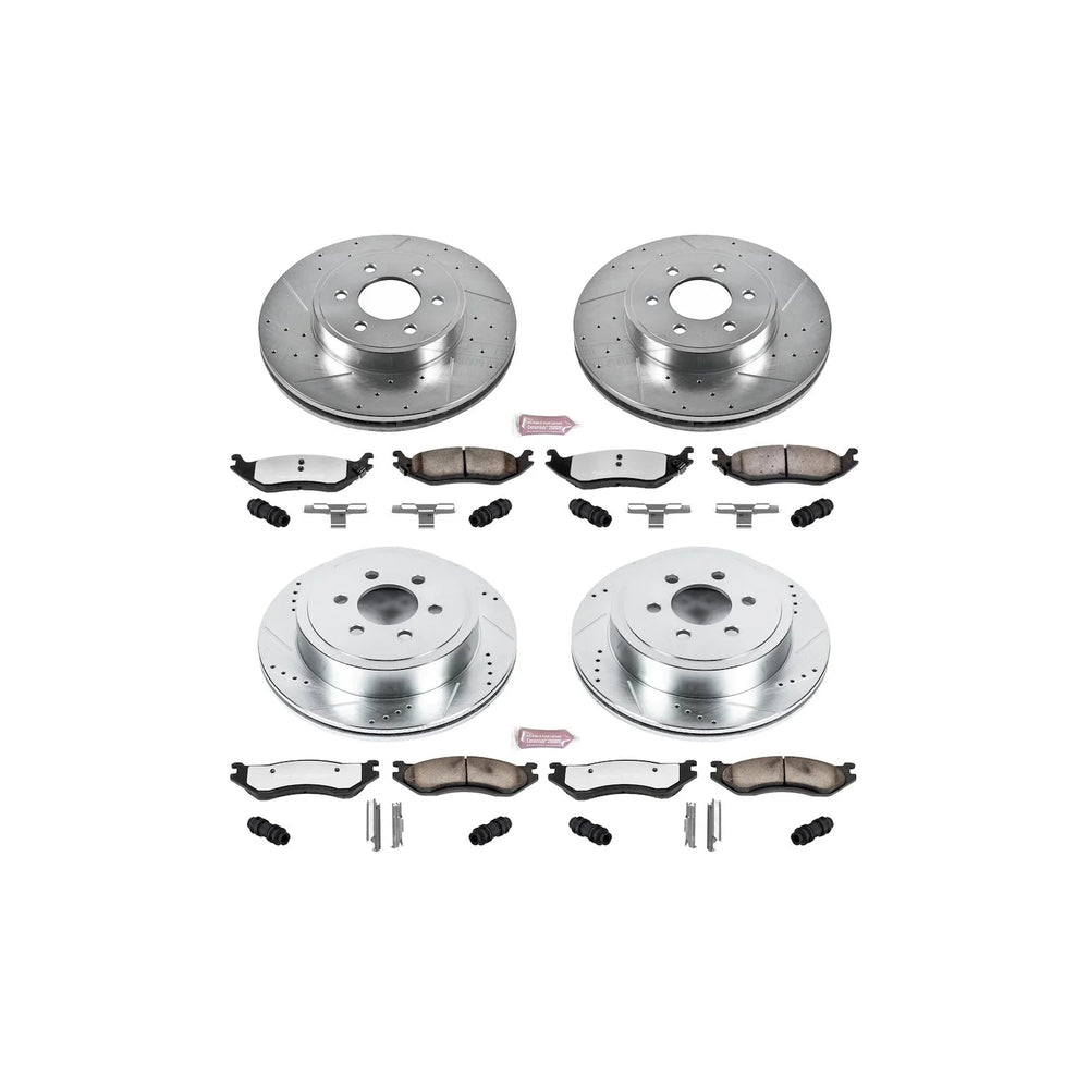Power Stop 2003 Dodge Durango Front & Rear Z36 Truck & Tow Brake Kit