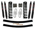 Bronco Suspension Lift Kit 78-79 Bronco w/Shock Black MAX Shocks 9 Inch Lift Incl. Front Coil Springs Rear U Bolt Kit Rear Block Rear Add-A-Leafs Skyjacker