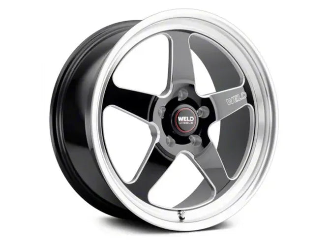 Weld S155 20x5 Ventura Drag 5x114.3 ET-23 BS2.1 Gloss BLK MIL DIA 78.1