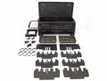 BLACK SQUAD BOX W/SLIDE BRACKET PORTABLE STORAGE/GUN CASE W/MANUAL LATCH BLACK