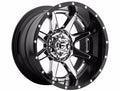 ~(51 lbs. 23X23X13)~ RAMPAGE 20x10 6x139.70 CHROME PLATED GLOSS BLACK LIP (-19 mm)