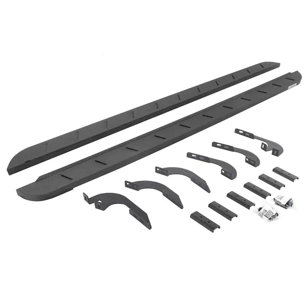 24C TACOMA RB10 SLIM LINE RUNNING BOARDS W/MOUNTING BRACKETS KIT BEDLINER COATI