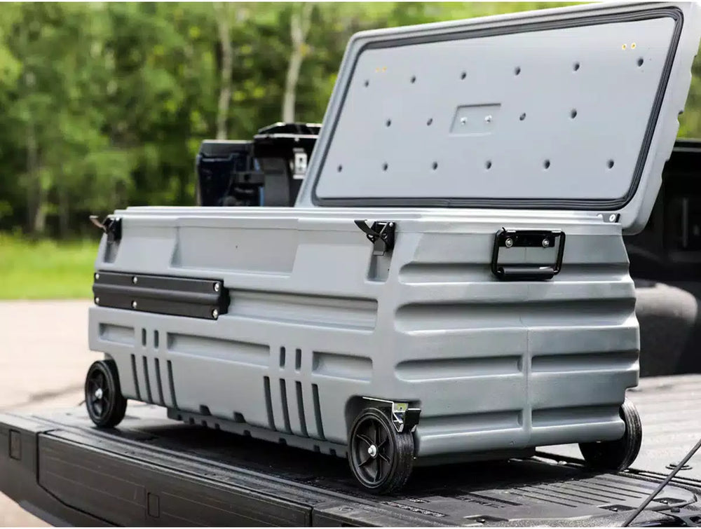 SQUAD BOX WITH MANUAL LATCH AND SLIDE BRACKET DESTROYER GRAY