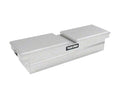 Tradesman Aluminum Gull Wing Cross Bed Truck Tool Box w/Push Button (70in.) - Brite