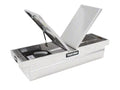Tradesman Aluminum Gull Wing Cross Bed Truck Tool Box w/Push Button (70in.) - Brite