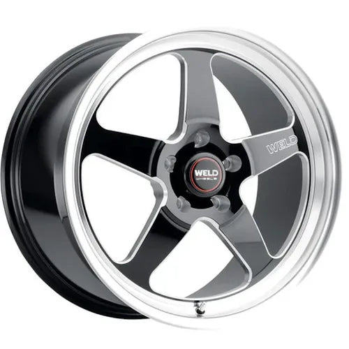 Weld S155 20x5 Ventura Drag 5x115 ET-33 BS1.5 Gloss BLK MIL DIA 78.1