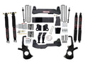 Skyjacker 7 In. Suspension Lift Kit w/Raised Torsion Bar Brackets Black MAX Shocks