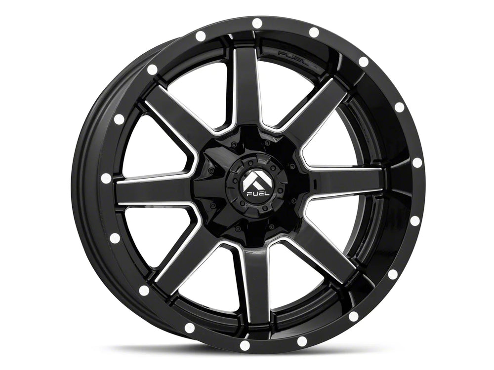~(50 lbs. 23X23X17)~ MAVERICK 20x14 6x135.00/6x139.70 GLOSS BLACK MILLED (-76 mm)