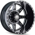 MONSTIR (8101) REAR BLK/MILLED SPOK