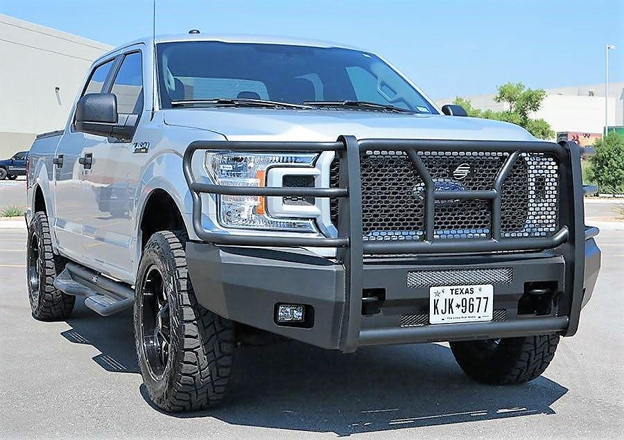 1820 F150 ELEVATION ALUMINUM FRONT BUMPER FINE TEXTURED BLACK