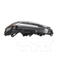 CAPA 1622 HD PILOT ELITE LED HALOGEN HEADLIGHT ASSY LH