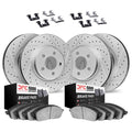 DFC 15-21 Subaru Legacy Front & Rear Drill/Slot Geoperf Rotors 5000 Advanced Brake Pads w/Hardware