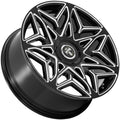 S274 24X9 5X115/120 G-BLK-MILL 38MM