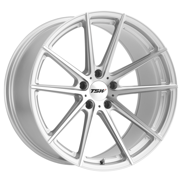 TSW Alloy Wheels silver auto part