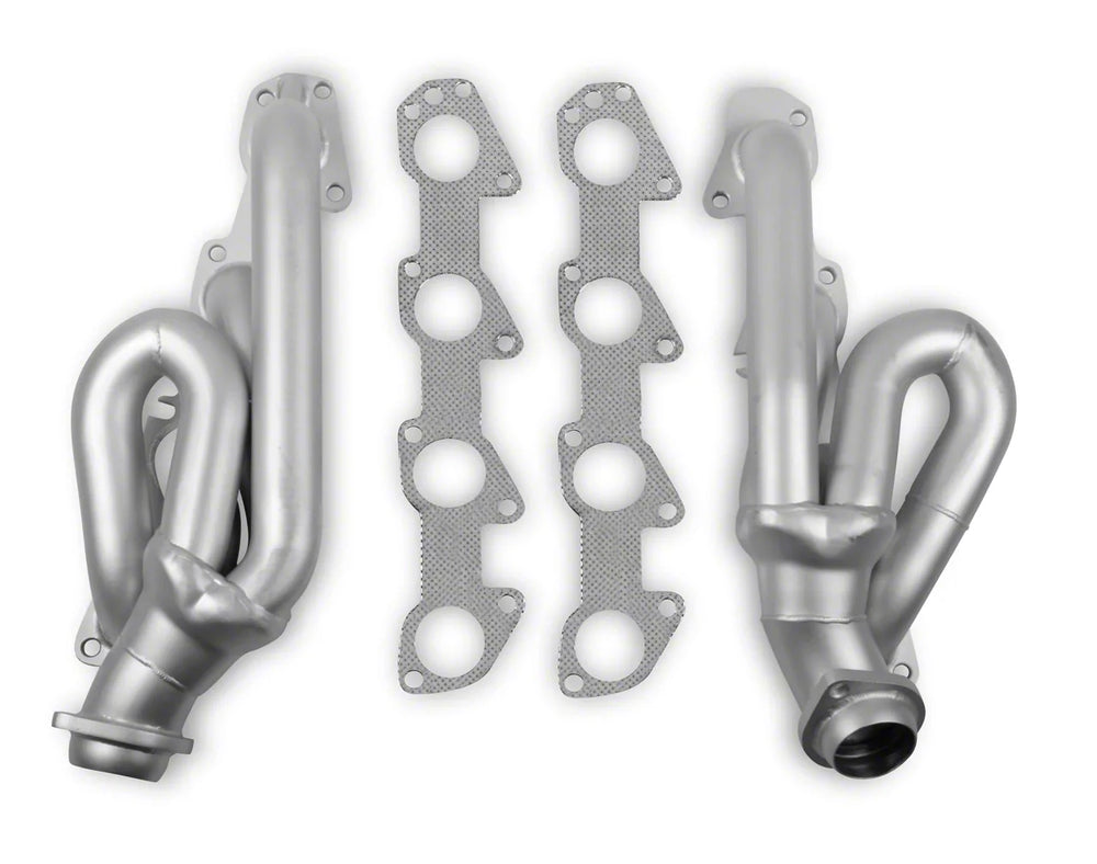 Shorty Headers Ceramic Coated Fits 2009-2024 (2019-2024 Classic Models) Dodge Ram 1500 Hemi V-8 5.7L Tube Size 1-3/4 Inch O.D. Ceramic Coated FlowTech