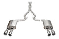 Corsa 24+ Ford Mustang Dark Horse 5.0L 3in Dual Rear Exit Cat-Back w/Twin 4.5in Polish Straight Tip
