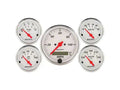 Autometer Arctic White 5 Pc Kit Box w/ Elec KMH Speedo, Elec Oil Press, Water Temp, Volt, Fuel Level