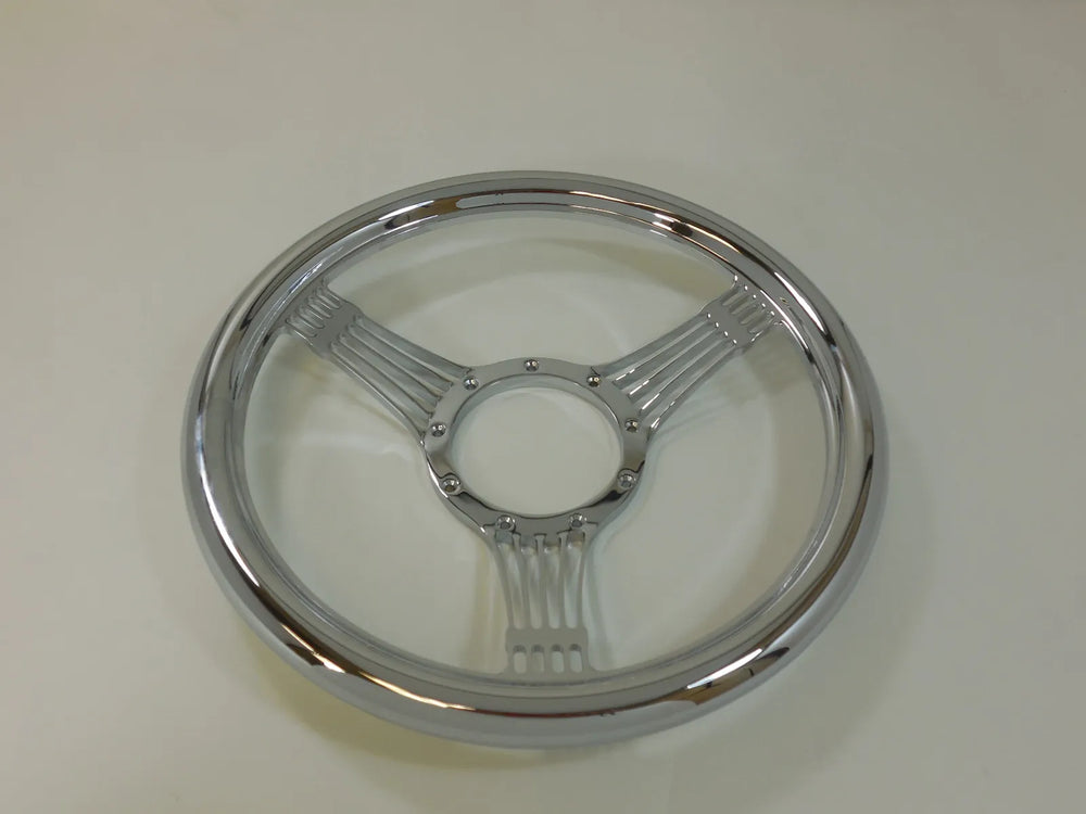 14' CHROME BILLET SOLID BANJO STEER