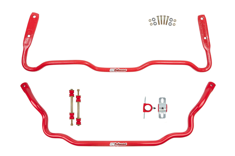 UMI 78-96 GM B-Body Front & Rear Sway Bar Kit - Black
