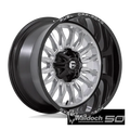 D798 22X12 8X180 SLVR-BRSH BLK-LP -