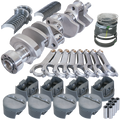 Eagle Chevy LT1 350 1Pc 3.750in Crank 5.700in H-Beam -5cc Flat Top 4.060in Pistons Rotating Assembly