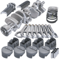 Eagle Chevy LT1 350 1Pc 3.750in Crank 5.700in H-Beam -5cc Flat Top 4.040in Pistons Rotating Assembly