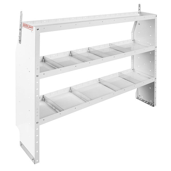 ADJUSTABLE 3 SHELF UNIT 60 IN X 44 IN X 131/2 IN
