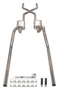 1965-70 Chevy B-Body Xpipe Crossmember Back Exhaust w/ Race Pro Mufflers