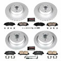 Power Stop 10-12 Land Rover Range Rover Front & Rear Z23 Evolution Sport Coated Brake Kit