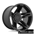 D763 22X14 5X5.0/5.5 MT-BLK -75MM